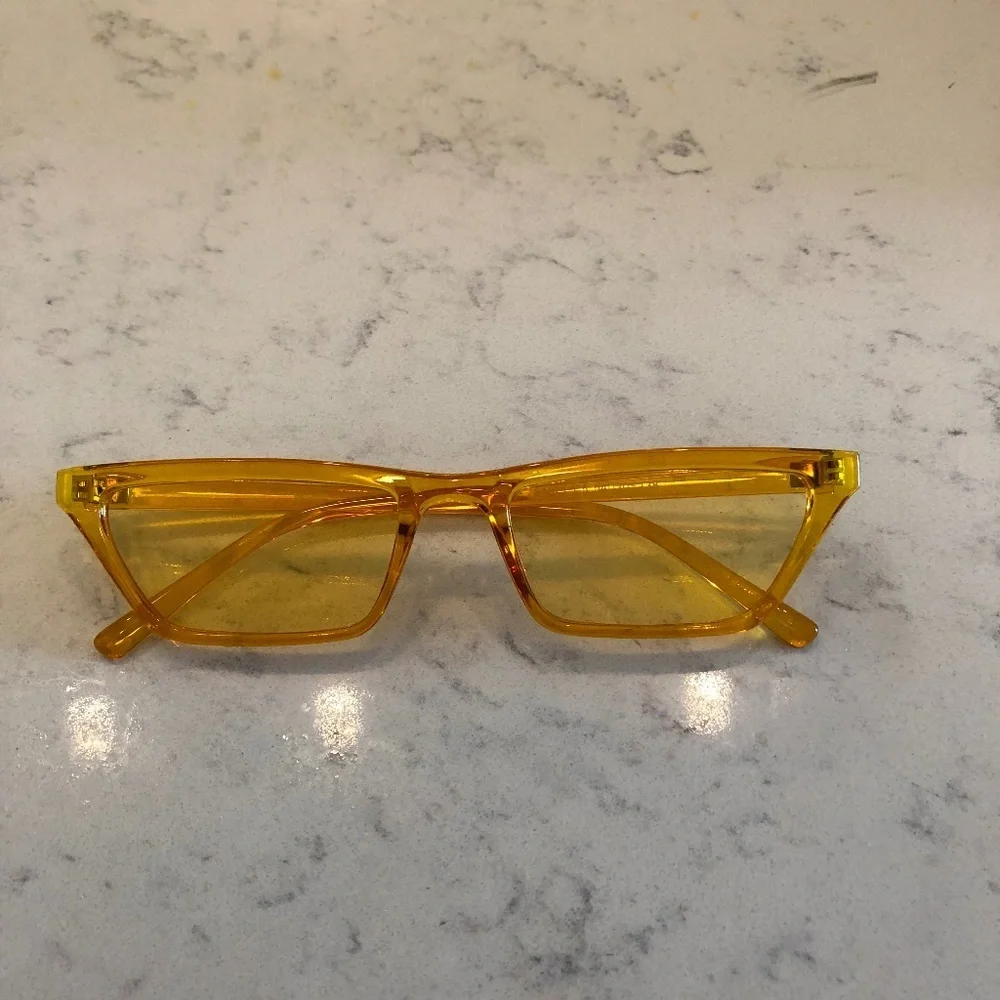 FASHION NOVA Orange "The Whiskers" Sunglasses - Picture 2 of 4